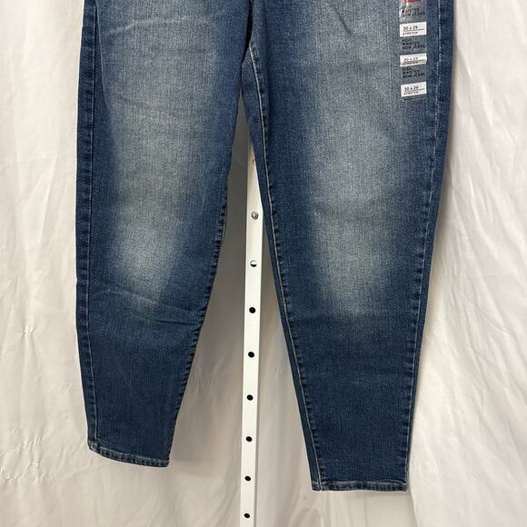 Levis Womens Jeans 30x29 Mom High Waisted Blue Stretch Tapered - Picture 7 of 11